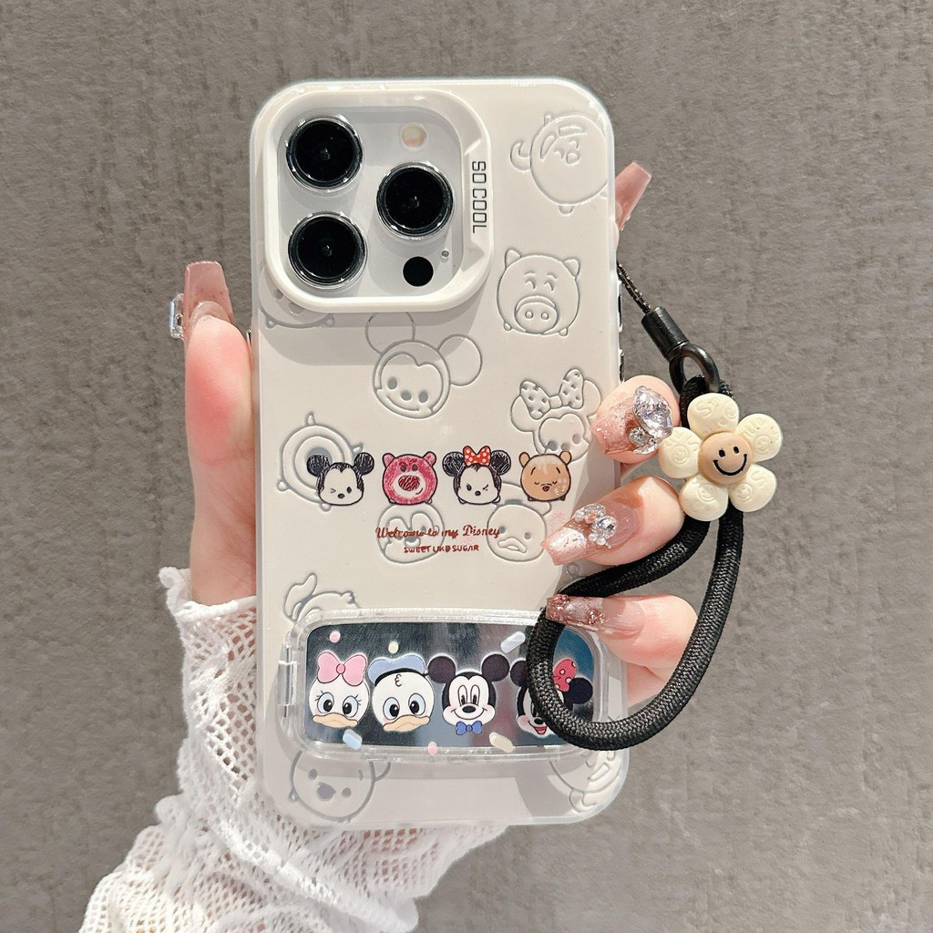 💖Styo💖-เคสไอโฟน เข้ากันได้กับ iPhone 16 15 เคสไอโฟน 16ProMax 15 iPhone 13 11 XS XR 7P ขายึดกระจก-HLMSCY493