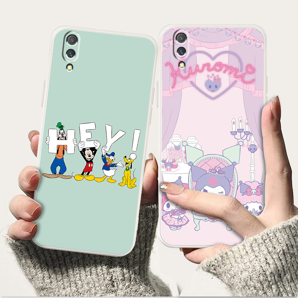 สีขาวปลอกอ่อนสําหรับ VIVO V11 V11pro 1804 Anti-Scratch กล้องป้องกันกรณี UV สีออกแบบ TPU กรณีเต็มรูปแบบยางซิลิโคนกันกระแทกเคสโทรศัพท์ ราคา ถูกที่สุด ดีลบีเคเค