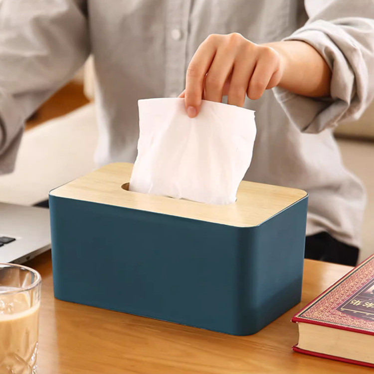 [3-5 วันมาถึง]กล่องเก็บทิชชู่แบบตั้งโต๊ะ | ฝาที่ถอดออกได้และเรียบออกแบบเปิด,วัสดุ หน้า ทนทาน บ้านออแกไนเซอร์สําหรับห้องครัว/ห้องนั่งเล่นตกแต่ง - รูปที่ 4