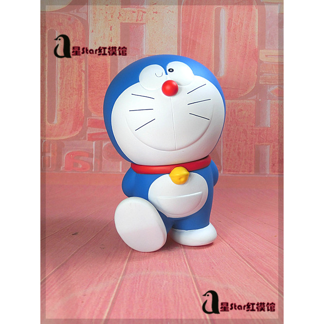 Doraemon Tinkerbell Doraemon Blue Fatty Vinyl Doll Model Scenery Figure Decorative Doll