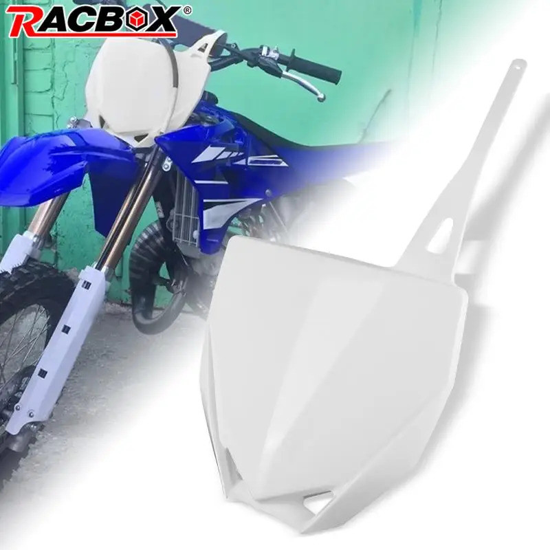 [NEW] ยอดนิยมรถจักรยานยนต์ด้านหน้าจํานวนแผ่นสีขาวสําหรับYamaha Yz85 2015-2025 Yz65 2019-2025 แผ่นทะเ