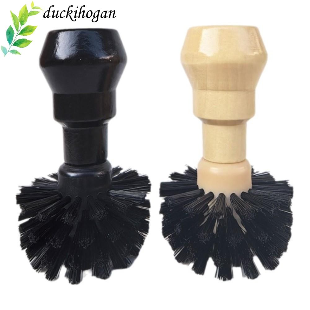 DUCKYHOGAN Espresso Portafilter แปรงทําความสะอาด,เครื่องมือทําความสะอาดด้ามไม้ผงกาแฟชามแปรง,มืออาชีพ