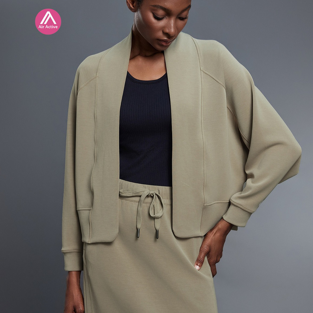 Airactive Leisure Casual Sports Jacket Long Sleeves Draped Outerwear Fitness Or Daily Wear