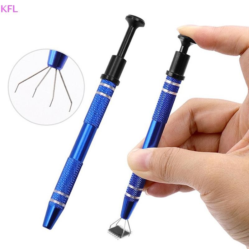 (KFL) IC Extractor Anti-Skid Chip Pickup Suck ปากกา BGA ส่วนประกอบอิเล็กทรอนิกส์ Puller เครื่องมือเมนบอร์ด Circururt Extractor พร้อม Four Claw ขายร้อน