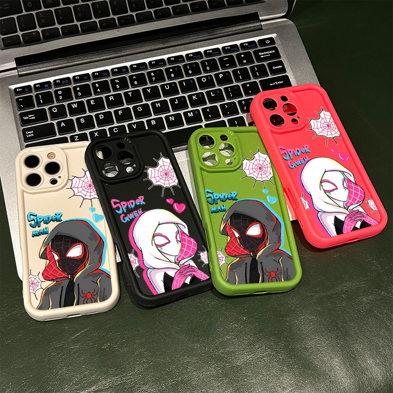 จัดส่งจากประเทศไทย สไปเดอร์แมนสีดำพร้อมพื้นหลังสีขาว for VIVO Y17 Y12 Y15 Y11 Y12i Y100 Y200E Y - รูปที่ 6