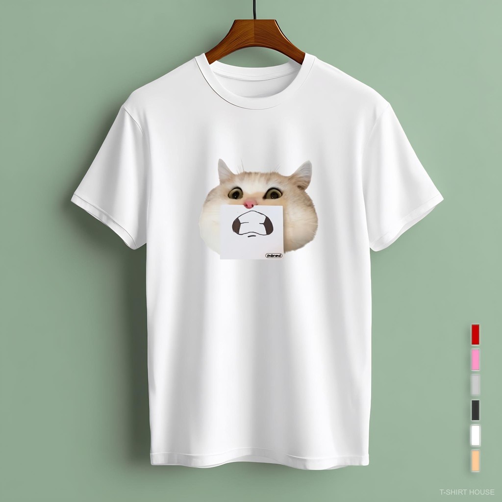 เสื้อยืด คอกลม แขนสั้น M-3XL สกรีนลาย ผ้าคอตตอนผสม เนื้อผ้านิ่ม ใส่ได้ทั้งชายและหญิง ราคาส่ง ส่งเร็ว