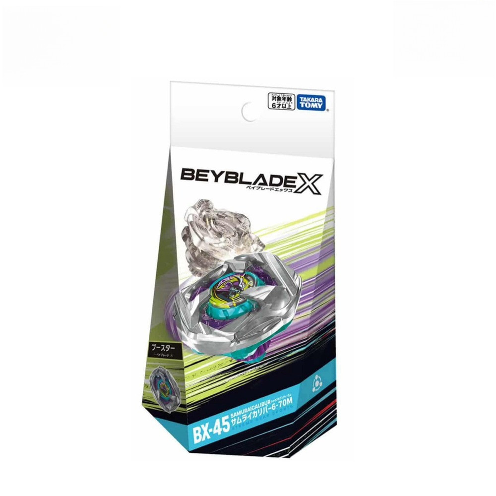 [พร้อมส่ง🇹🇭แท้100%] Beyblade X เบย์เบลด X BX-45 Booster Samurai Calibur 6-70M TakaraTomy ของแท้