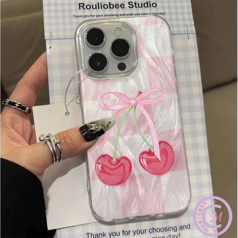 INFINIX Bowknot Cherry เคสโทรศัพท์สําหรับ INFINIXHOT30I HOT30PLAY HOT40 HOT8 HOT9PLAY ITEL RS4 A05S 