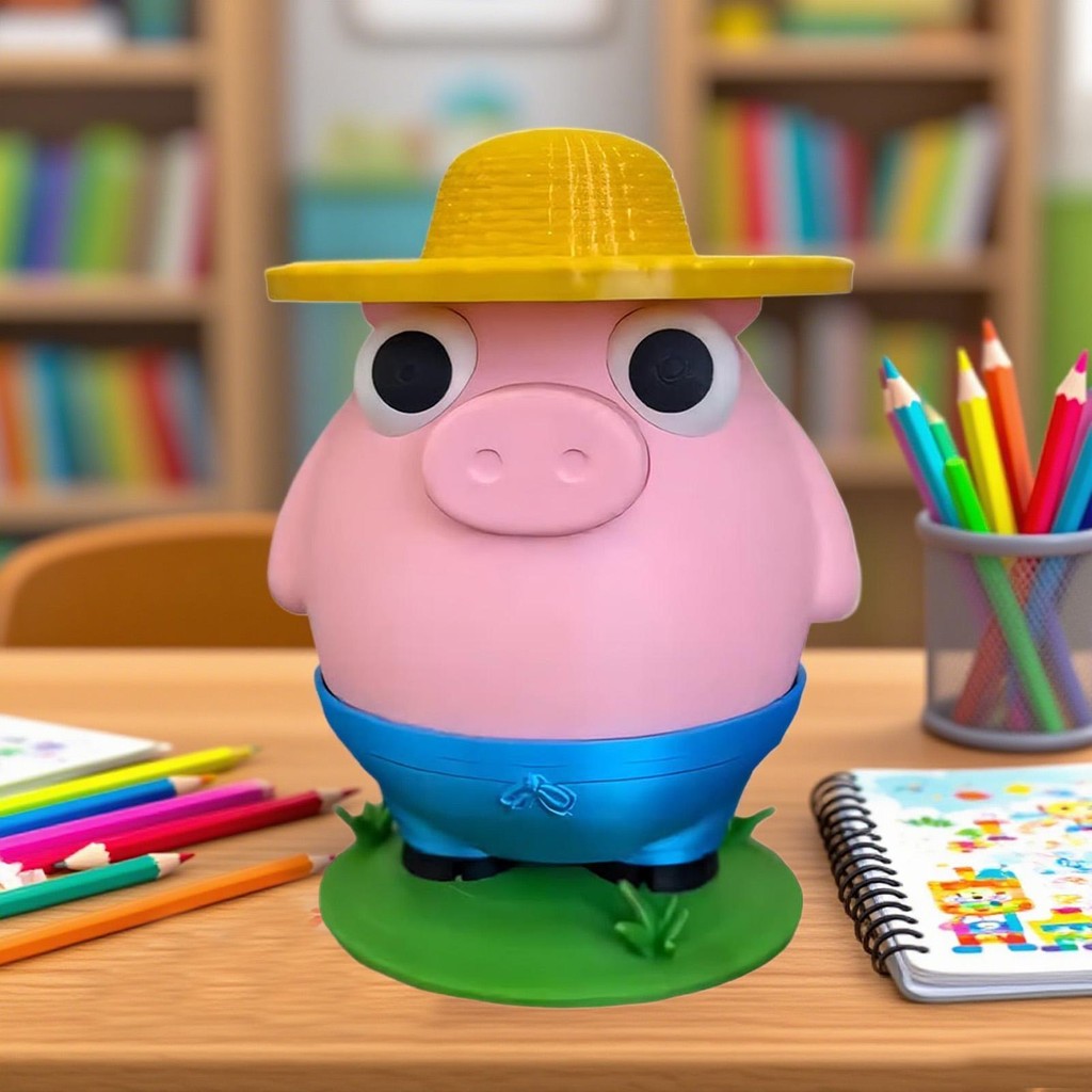 ชาวนาเหรียญหักกระปุกออมสินกระปุกออมสินตลกโต้ตอบเล่นตลกของขวัญตกแต่ง noath