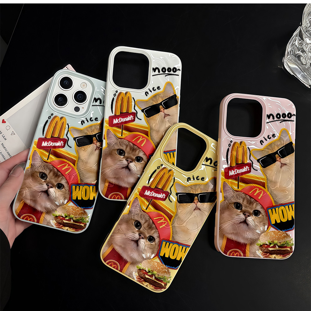 จัดส่งในพื้นที่ เคสเหมือนอุกกาบาต มีสีสัน น่ารัก For IPhone16 15 14 13 12 11 6 7 8 plus Pro Promax X XR XSMAX  YSW188