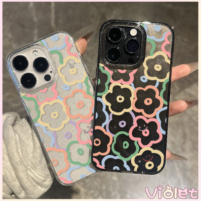 Violet เคสไอโฟน เคสใสกากเพชร สำหรับ iPhone 11 16 pro max 13 12 14 15 promax 7 plus  เคสใสกันกระแทก วิจิตร Flash CryBaby ราคา ถูกที่สุด ดีลบีเคเค แกลเลอรีภาพที่ 2