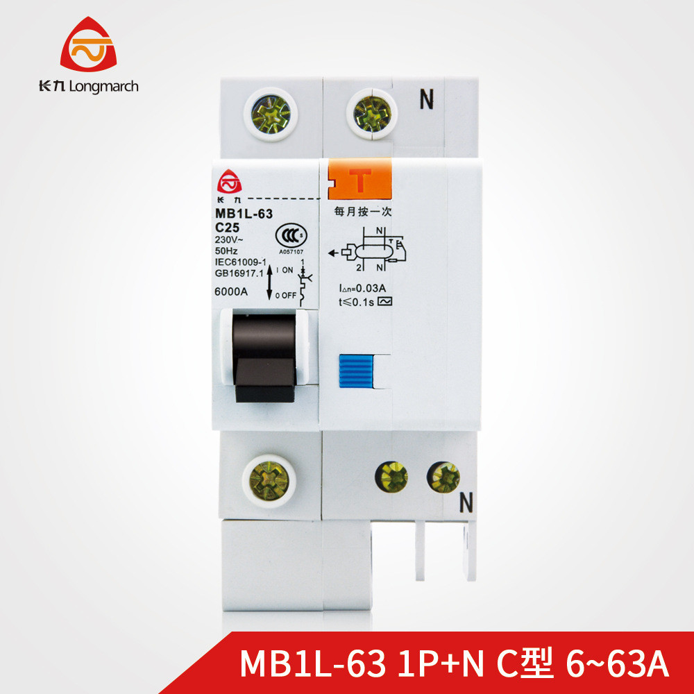 TYT泰永长征微型MB1L-63C型6~63A漏电30mA保护开关断路器2P3P+N4P