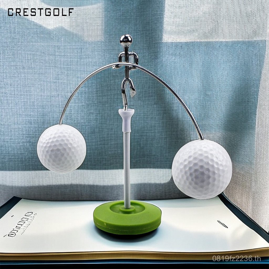 BALANCE Decompression ตกแต่ง Little Iron Man Golf Electroplating ตกแต่งโลหะ BALANCE Ball เดสก์ท็อปตก