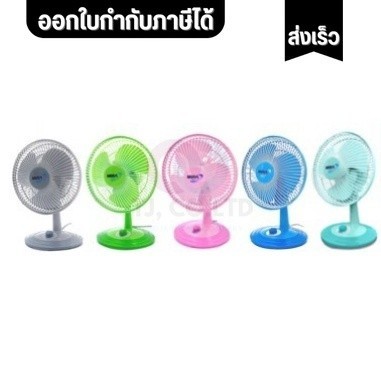 ออกใบกำกับภาษีได้ ส่งไว MIRA พัดลมขนาดเล็ก 8 นิ้ว รุ่น M-28 ราคาถูก ดีไซน์สวย [ก้มและเงยหน้าได้] ตรงปก