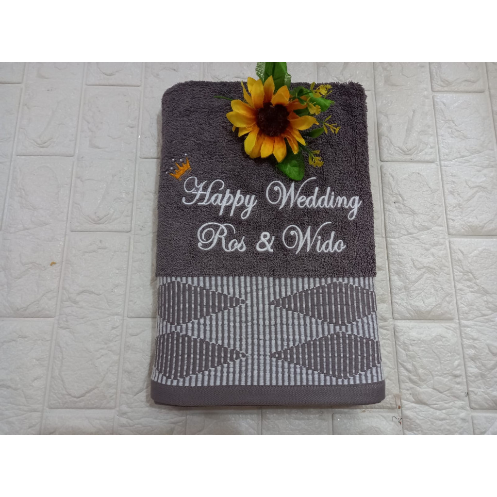 TERRY PALMER LUXURY TOWEL UK 70X140CM + NAME EMBROIDERY