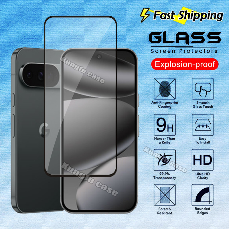 1-3 ชิ้น 9H เต็มหน้าจอกระจกนิรภัย 3D Edge Protector สําหรับ Google Pixel 10 9 Pro XL Pixel10 ProXL 5G โปร่งใส HD หน้าจอป้องกันฟิล์ม