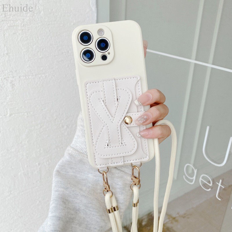 Samsung Galaxy A56 A36 A16 A55 A35 A15 A06 A26 A54 S25 S24 Ultra Plus FE Edge Wallet Strap Case Love สายรัดข้อมือ Crossbody Lanyard PU ปกหนัง