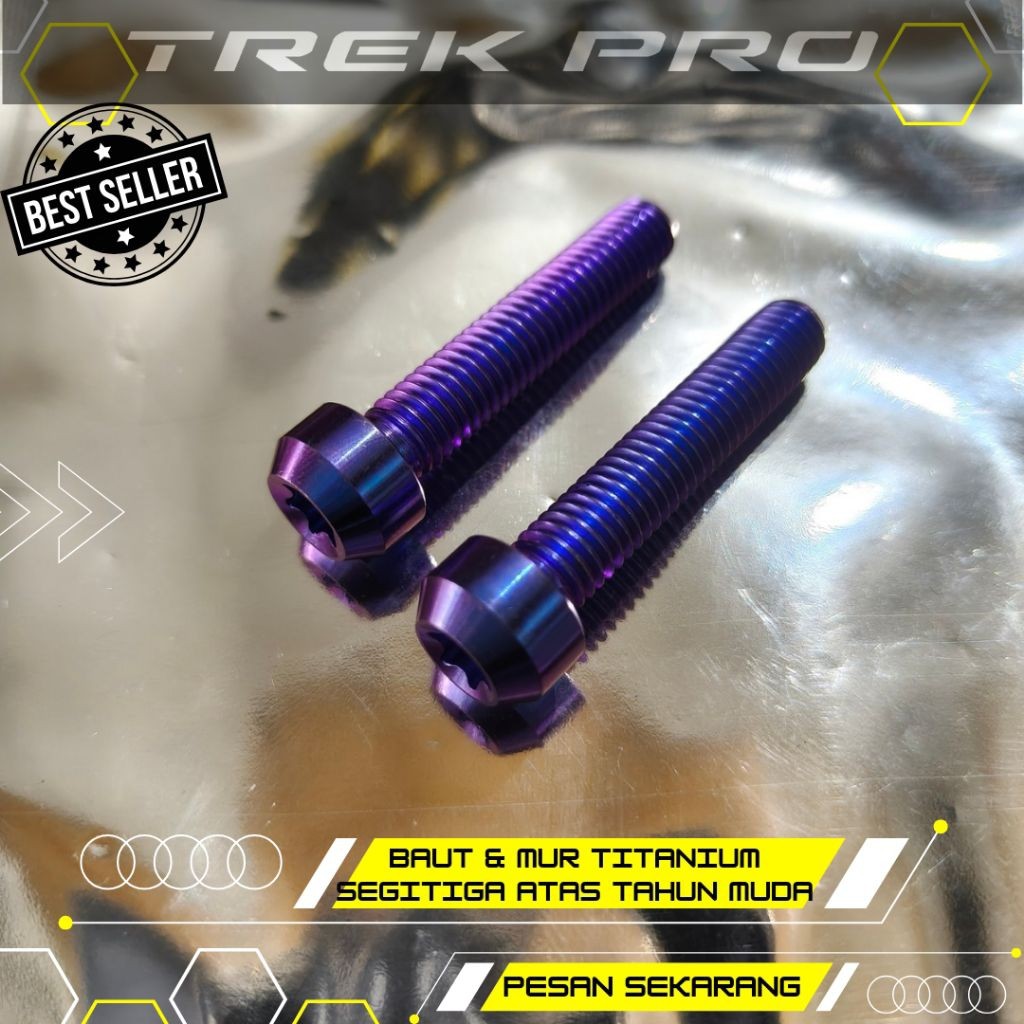 RX-KING UPPER TRIANGLE TITANIUM BOLTS & NUTS