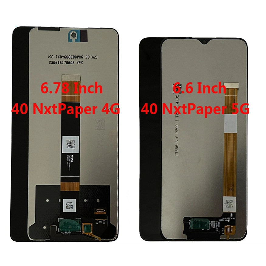 6.78 "สําหรับ TCL 40 NxtPaper 4G จอแสดงผล LCD Touch Screen Digitizer Assembly 6.6 นิ้วสําหรับ TCL 40
