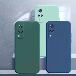 Vivo Y31 Y53S เคสโทรศัพท์ซิลิโคนสีทึบ YT