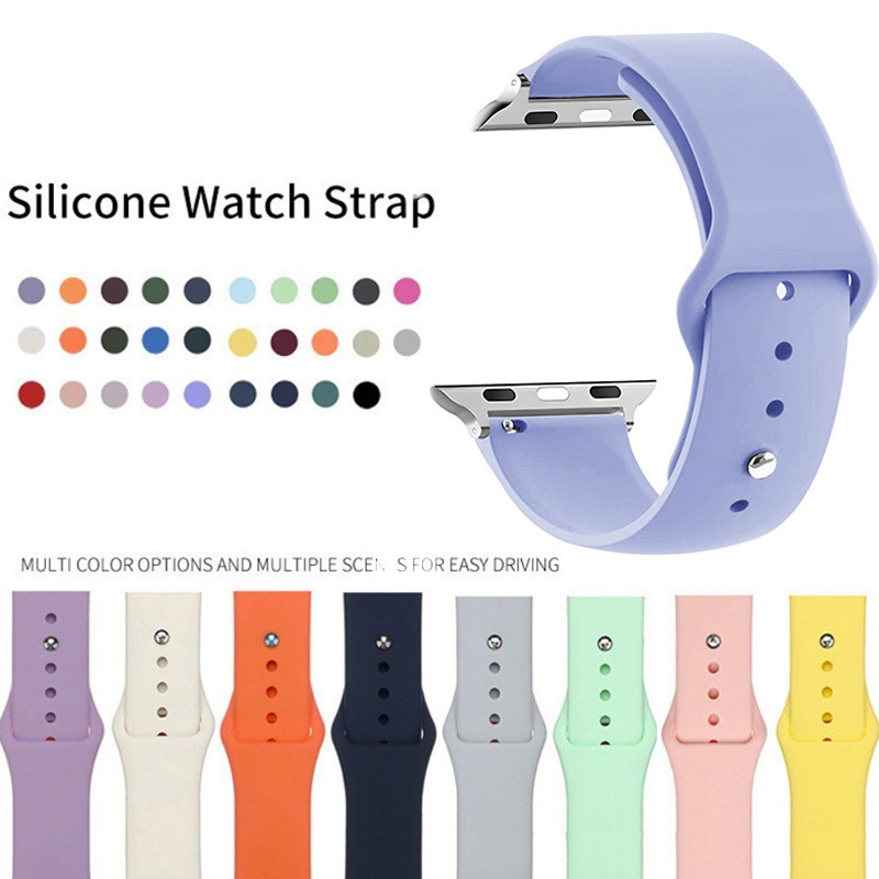 ใหม่ สีสันซิลิโคน Breathable สายคล้องคอสําหรับ Apple Watch Ultra 2 49 มม.45 มม.44 มม.42 มม.41 มม.38 มม.40 มม.IWatch Series 11 10 9 8 SE 7 6 4 5
