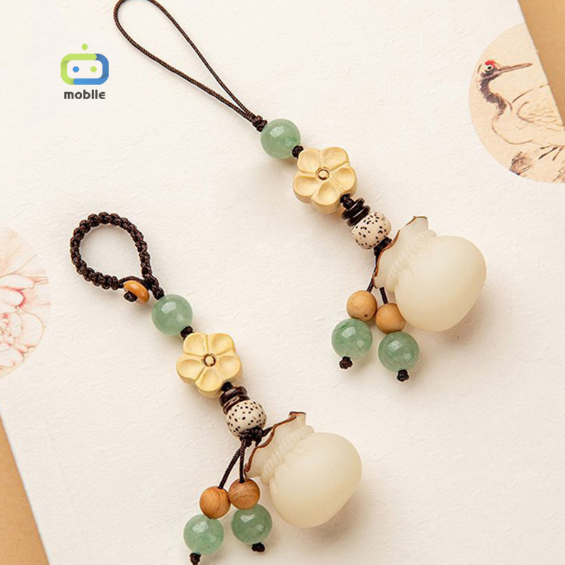 [maygood] Creative Lucky Bodhi ดอกไม้โซ่โทรศัพท์สไตล์จีนโชคดี Fortune Bodhi จี้โทรศัพท์ Ch ตกแต่ง {TH}