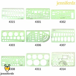Jenniferdz ไม้บรรทัดแม่แบบ ไม้บรรทัด พลาสติกใส วงกลม หลายรูป…