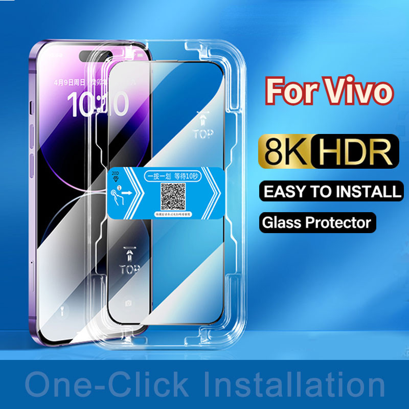 การติดตั้งที่สำคัญ ฟิล์มกระจก เต็มจอใส For Vivo Y21S Y20S Y36 5G Y33S Y02S Y03 Y15S Y16 Y19 Y30 Y52S ฟิล์ม ฟิล์มกันรอย