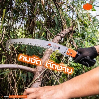 PUMPKIN เลื่อยโค้งตัดกิ่งไม้ ทรงตะขอเดี่ยว/ทรง2ตะขอ Pruning Saw ใบเลื่อยเหล็ก (33313)