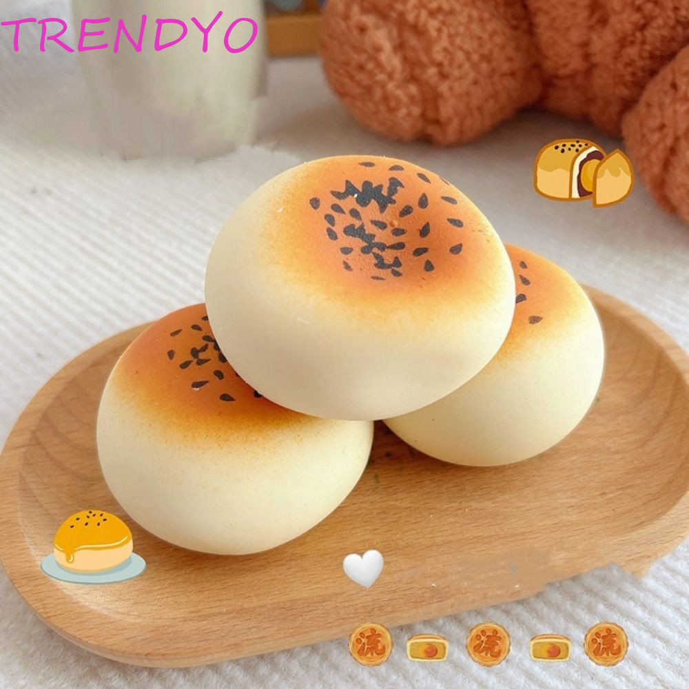 Trendyo ของเล่นบีบระบาย, ซิลิโคนผ่อนคลาย Decompression สัตว์ของเล่น, 3D Sensory Toy Creative Soft ที่น่าสนใจเค้กอาหารของเล่นพนักงานออฟฟิศ