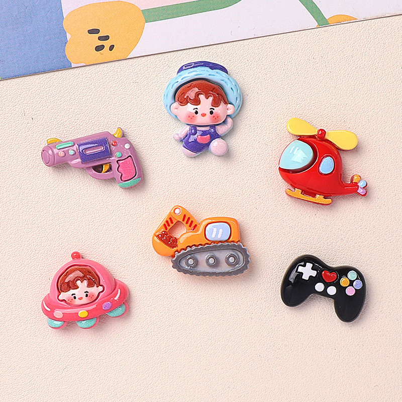 อุปกรณ์เรซิน DIY การ์ตูนGlossy Boy Series DIYครีมกาวHandmade Hairpinเคสโทรศัพท์อุปกรณ์ตกแต่งDIYถ้วยน้ําHeaddressวัสดุทําด้วยมือ