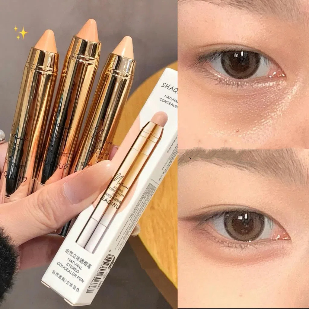 Shaqinuo ปากกาคอนซีลเลอร์สามมิติธรรมชาติ Contouring นักเรียนกันน้ํา