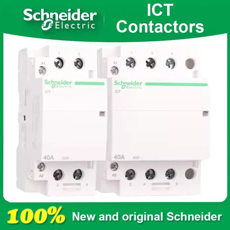 100% ใหม่และต้นฉบับ Schneider ไฟฟ้า ICT 1P/2P/3P/4P NO 16A/25A/40A/63A IACTS Contactors A9C20331*--&