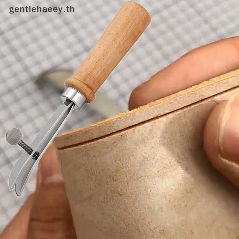 Gg ปรับหนังขอบเย็บ Groover หนัง Craft Groove Gouge DIY เครื่องมือหนัง Crimper Slotg และ Grooving TH
