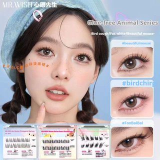 Mr.wish Animal 2.0 False Eyelashes Beautiful Mouse Bird Chirp Fox White Glue Novice Style Lazy Three-step Eye Makeup Tool
