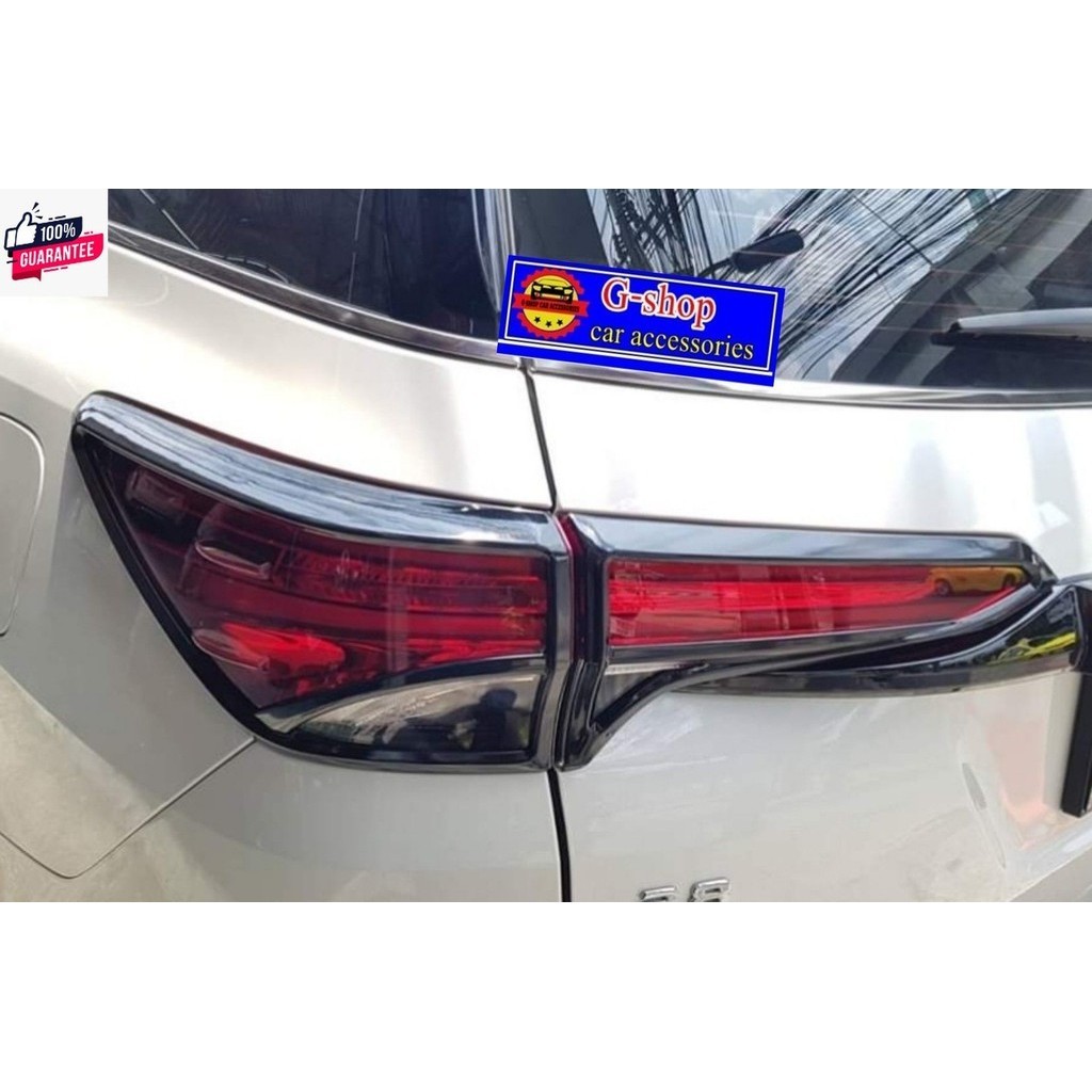 ครอไฟท้ายดำเงา Fortuner year2015-2019 ของแต่งfortuner กรอไฟfortuner fortuner fortuner2019 fortuner18