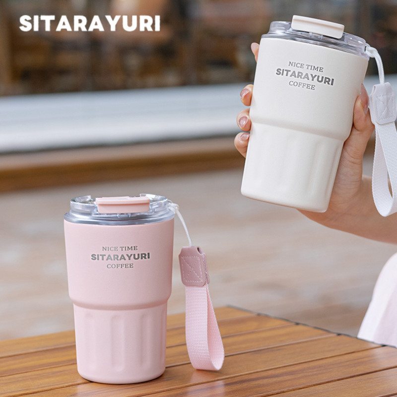 SITARAYURI (ของแท้) แก้วสแตนเลสเก็บอุณหภูมิ แก้วเก็บความร้อน/เย็น 290ml 360ml 600ml แก้วกาแฟ แก้วชงชา