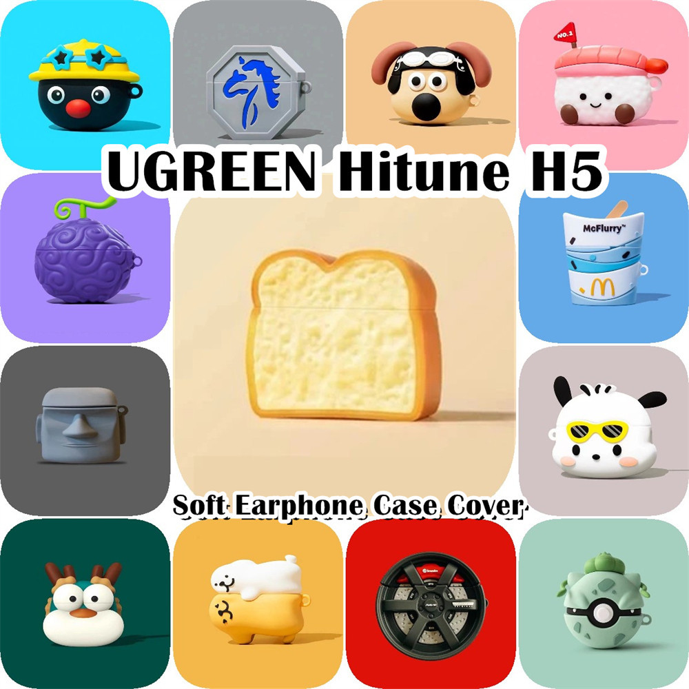 Fast Shipmentfor UGREEN Hitune H5 Case Casing Soft Silicone Trend Cartoon Headphone Case Cover NO.2