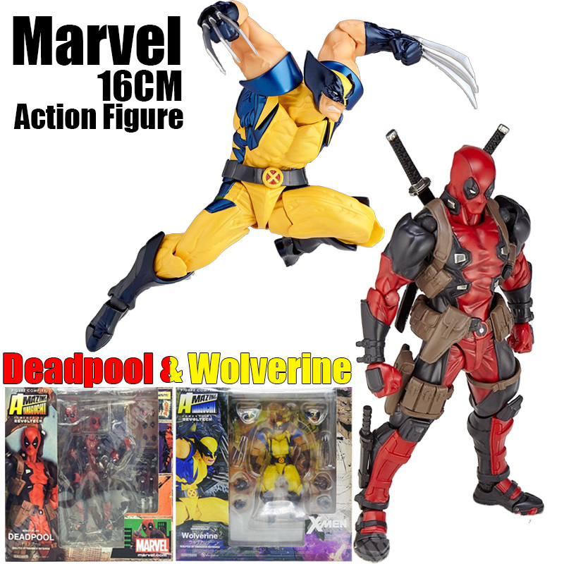 Deadpool & Wolverine Revoltech 2024 Marvel X-MEN Wolverine Action Figure Deadpool Revoltech ของเล่นส