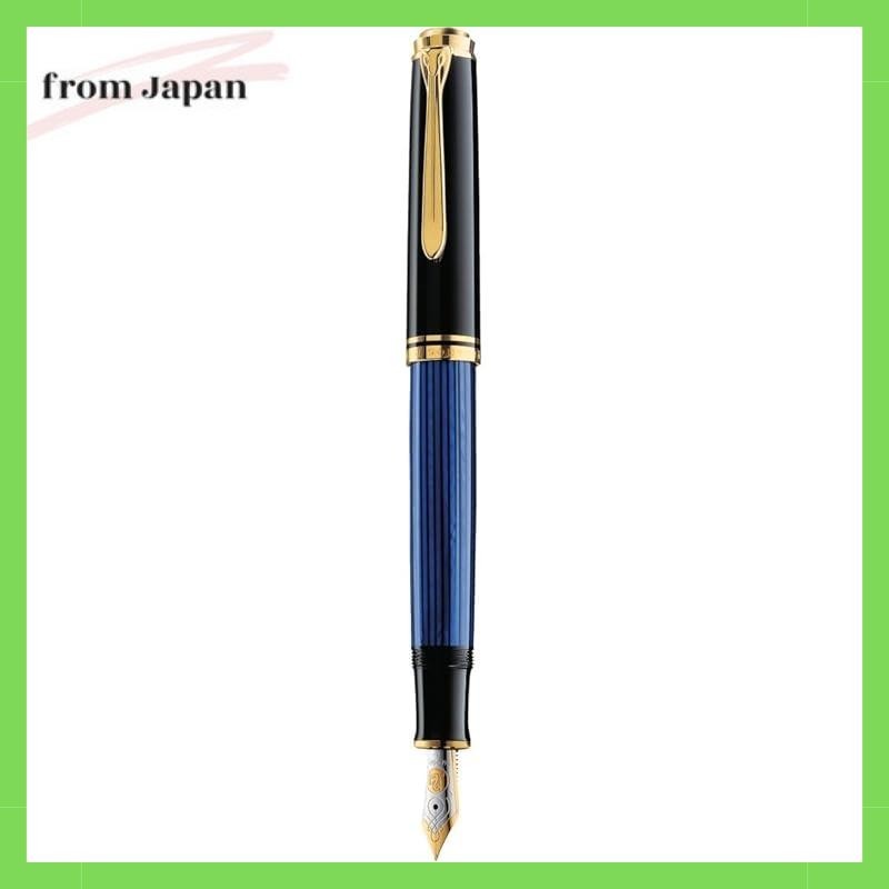 Pelikan Fountain Pen M Medium Nib Blue Stripe Souverän M400 Official Import Pelikan Fountain Pen F F