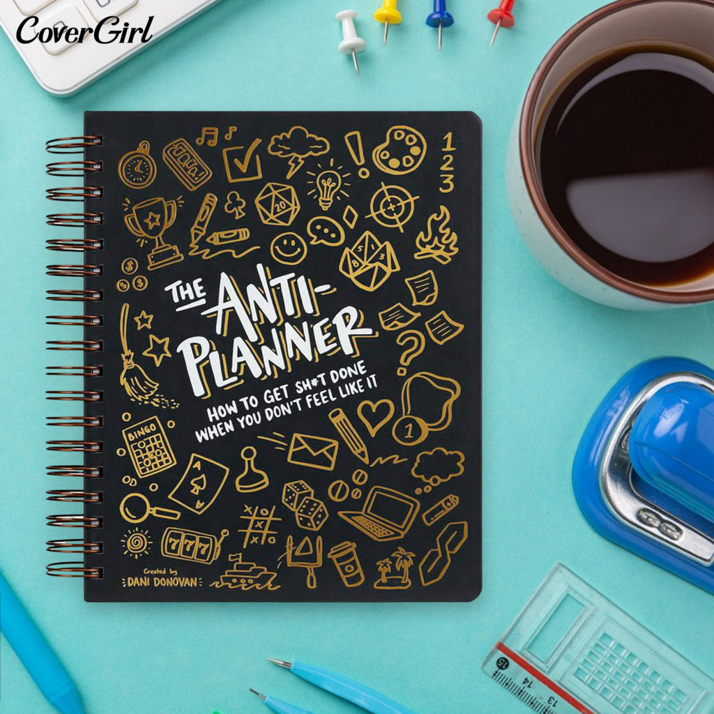 Covergirl Anti-Planing Notebook Procrustation Solutions Journal Premium Anti-planner Notebook with Comics Coloring หน้า Organizer for Adhd-Friendes กระดาษสีขาว