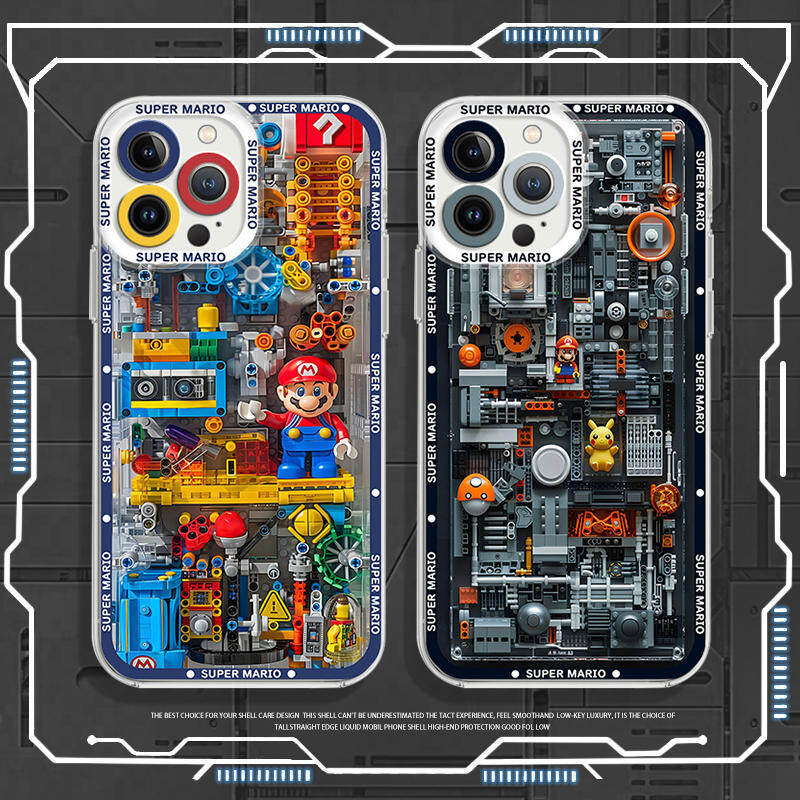 Super Marioเคสโทรศัพท์สําหรับXiaomi 14 Pro 11 Lite 11T Pro POCO M3 M4 F4 X5 X3GT X4GT X3 X4 F5 Pro NFCปลอกการ์ตูนแนวโน้มยี่ห้อฝาครอบกันกระแทกTPU Clearเลนส์ป้องกัน