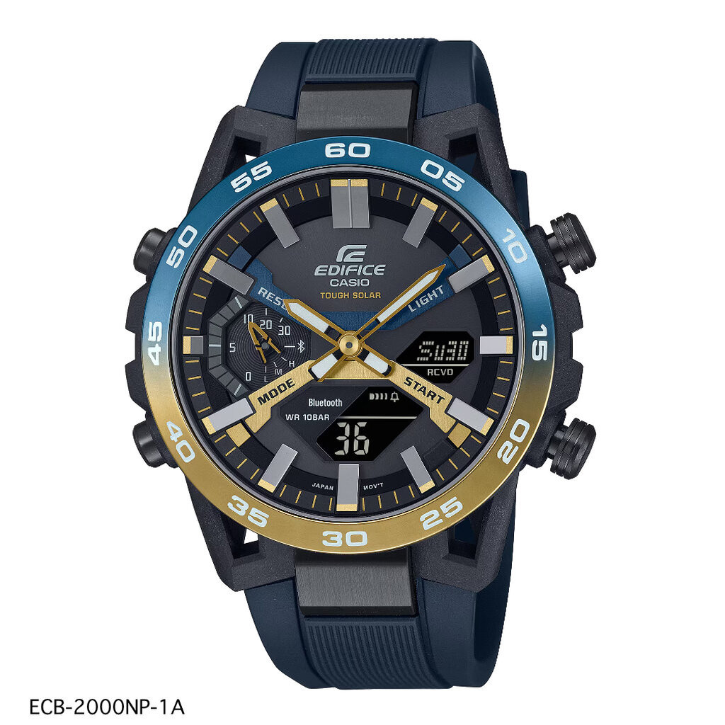 นาฬิกาข้อมือ CASIO EDIFICE EDIFICE SOSPENSIONE ECB-2000NP-1A ECB-2000NP-1ADR, ECB-2000NP-1 ECB-2000N