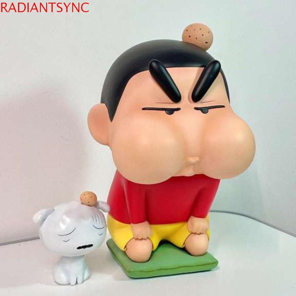 Radiantsync Shin-Chan Action Figure, ไวนิลสะสม Crayon Shin-Chan อะนิเมะรูป,ตกแต่งห้องนอนน่ารักกันน้ํา Shin-Chan PVC รุ่นตกแต่งบ้าน