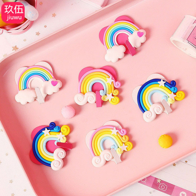 ผนังเจาะฟรี Strong น่ารัก Sticky Hook Wall Sticky Hook หอพักห้องนอนห้องน้ํา Self-Adhesive Hook สติกเกอร์ 8.9 j