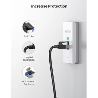 UGREEN รุ่น NW153 สายแลน Cat8 LAN RJ45 Ethernet Cable 2000MHz Bandwidth 40Gbps High Speed Network Cable routers, ADSL