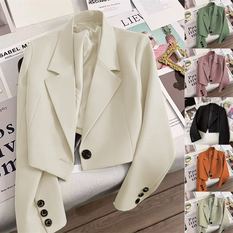 [ส่งไวจากไทย] Fulllove เสื้อเบลเซอร์สั้น สไตล์เกาหลี มี 5 สีให้เลือก blazer