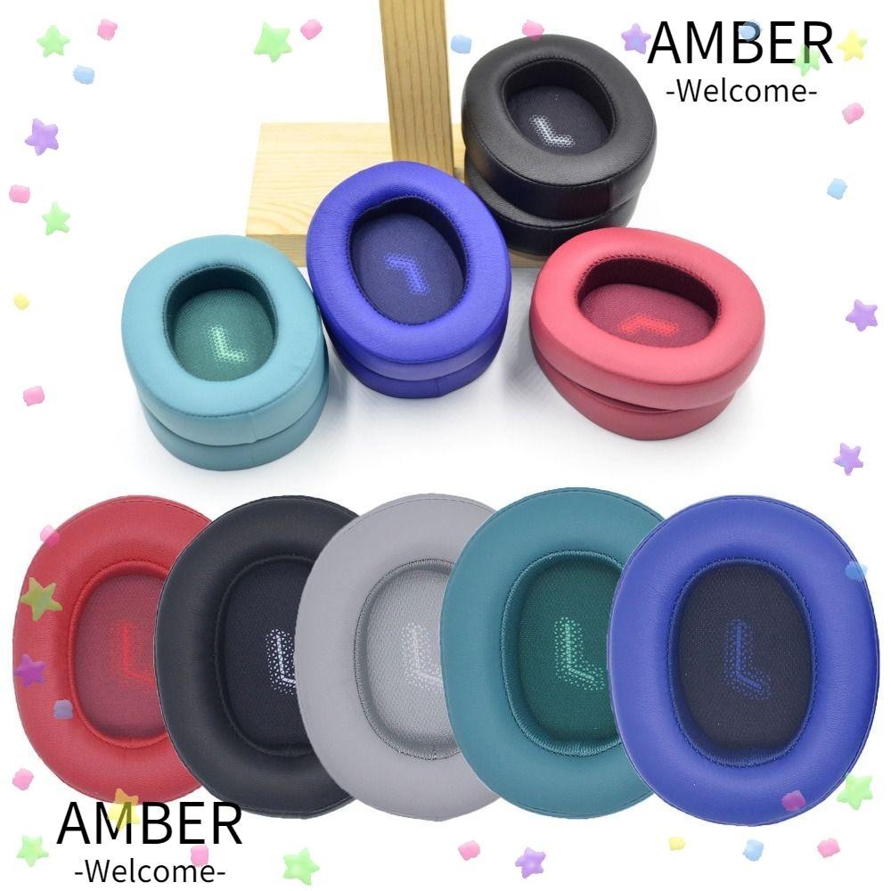 Amber แผ่นโฟมฟองน้ํา สําหรับหูฟังเล่นเกม JBL E55BT 1 คู่
