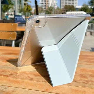 Yเคสป้องกันแบบพับได้สําหรับ Samsung Tab A11+ A9plus S11 S10 Lite S9+/S10+/S7/S8หลังใส เคส A8 S6 lite