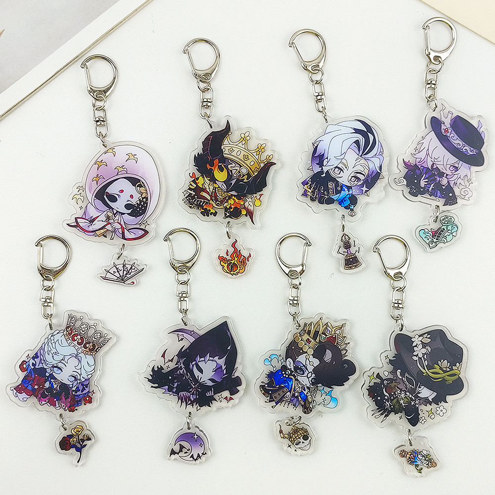 การ์ตูนเกม Identity V อะคริลิคพวงกุญแจสร้างสรรค์อะนิเมะตัวละครรูป Keyrings กระเป๋าเครื่องประดับคอสเพลย์ Party ของขวัญของที่ระลึก